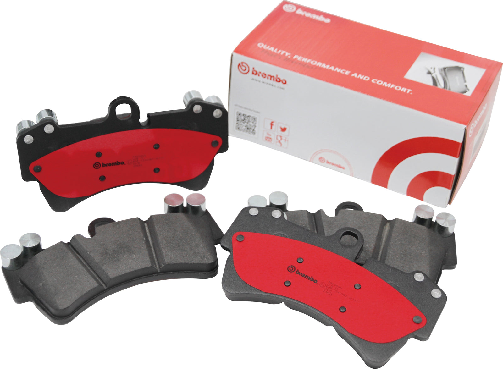BREMBO CERAMIC BRAKE PADS (LEFT AND RIGHT SET FRONT FOR ) TOYOTA SUPRA MA70 88.8-88.9 P83-020N