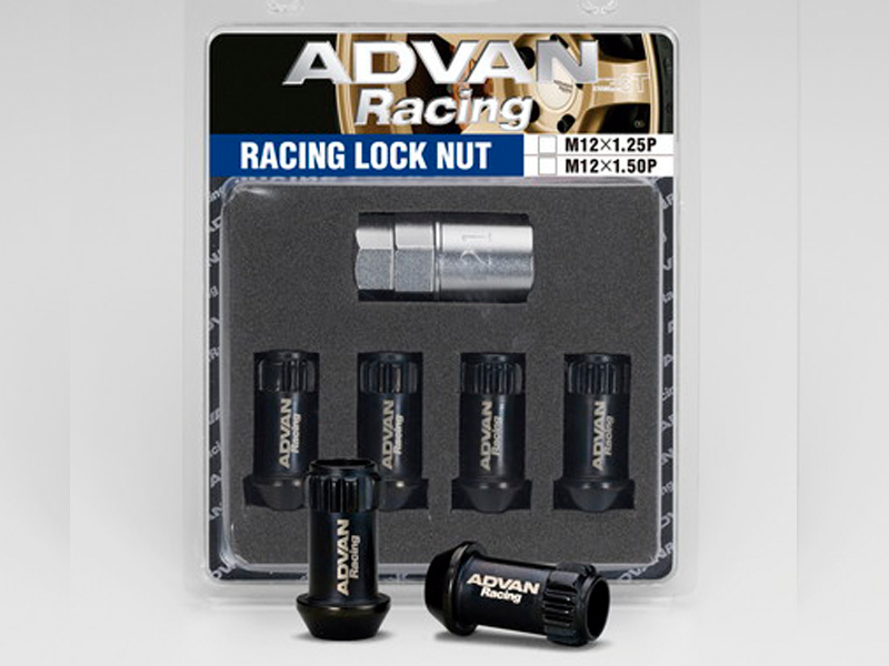 YOKOHAMA ADVAN RACING LOCK NUT M14X1.50P H19 BLACK FOR  V6684