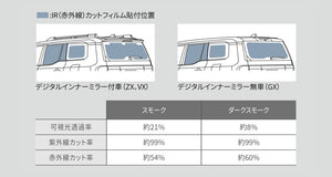 MODELLISTA IR INFRARED CUT FILM VEHICLES WITH DIGITAL INNER MIRROR SMOKE FOR TOYOTA LAND CRUISER 250 ZX VX MSD74-60006