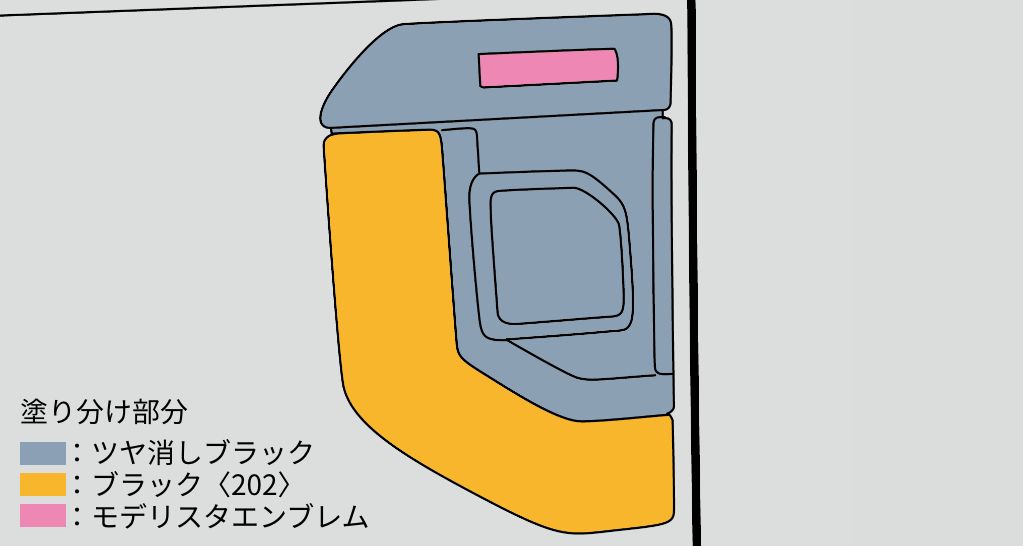 MODELLISTA FENDER GARNISH BLACK AND MATTE BLACK FOR TOYOTA LAND CRUISER 250 MSD15-60003