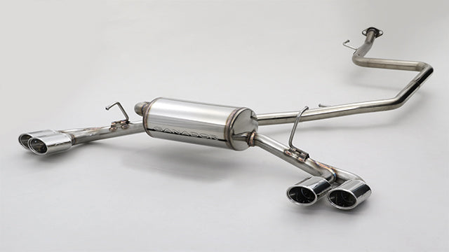 GANADOR 4-PIPE EXHAUST POLISHED FOR TOYOTA PRIUS 6LA-MXWH61 M20A-1VM PAS-103