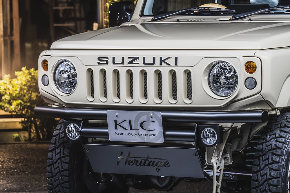 HERITAGE FACE GRILL SJ MADE OF ABS PAINTED SUPERIOR WHITE COLOR 26U FOR SUZUKI JIMNY JB64W SUZUKI JIMNY SIERRA JB74W HERITAGE-00005