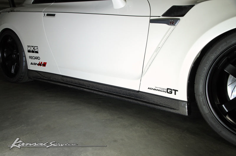 KANSAI SERVICE CARBON SIDE STEP FOR NISSAN GT-R R35 2017-  KAN121B