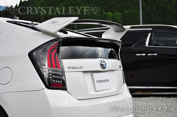 CRYSTAL EYE FIBER FULL LED TAIL LAMP V4 FLOWING TURN SIGNAL TYPE RED CLEAR (RC) FOR TOYOTA PRIUS 30 ZVW30 J168-RC