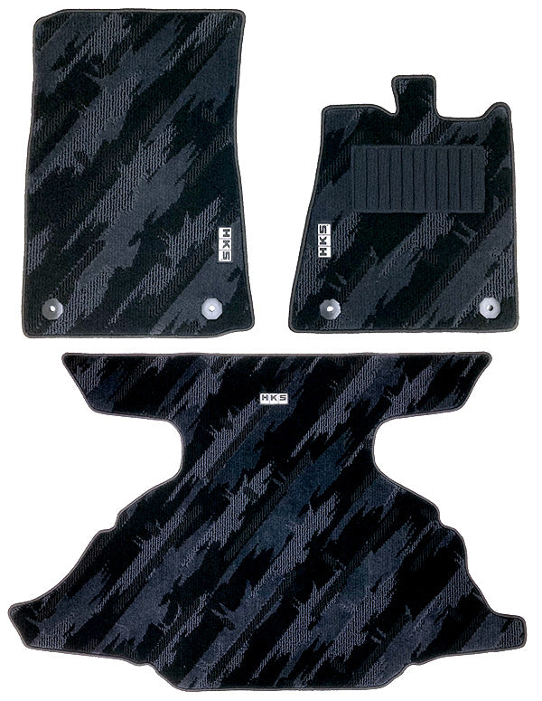 HKS FLOOR AND LUGGAGE MATS OCT RHD SET OF 3 FOR NISSAN FAIRLADY Z RZ34 53001-AN019