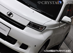 CRYSTAL EYE LED LIGHT BAR PROJECTOR HEADLIGHT (BLACK TYPE) & FIBER LED TAIL V2 CLEAR FOR TOYOTA BB QNC20  S149BKVC-CL