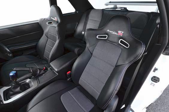 GARAGE ACTIVE ORIGINAL SEAT COVER BLACK BLUE FOR NISSAN SKYLINE GT-R BNR34 GARAGE-ACTIVE-00017