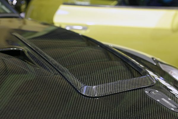 TOP SECRET BONNET DUCT FIN WITH NO CLEAR COAT FOR NISSAN GT-R R35 TOP-SECRET-00106