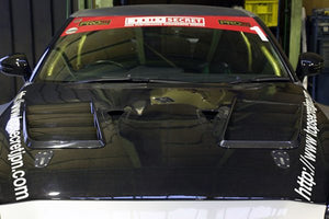 TOP SECRET BONNET DUCT FIN CLEAR COATED FOR NISSAN GT-R R35 TOP-SECRET-00105