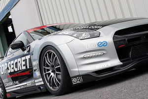 TOP SECRET FRONT WIDE FENDER TYPE 1 HALF CARBON FOR NISSAN GT-R R35 TOP-SECRET-00107
