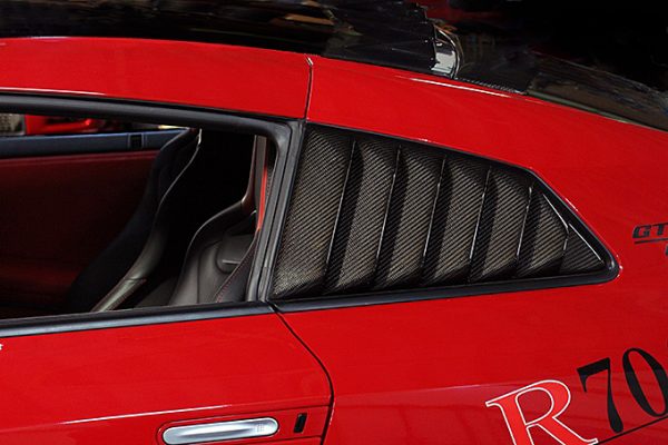 TOP SECRET SIDE WINDOW VISOR FOR NISSAN GT-R R35 TOP-SECRET-00092