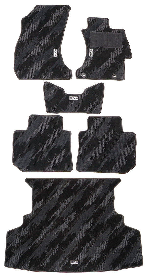HKS FLOOR AND LUGGAGE MATS OCT RHD SET OF 6 FOR SUBARU WRX STI VAB 53001-AF007
