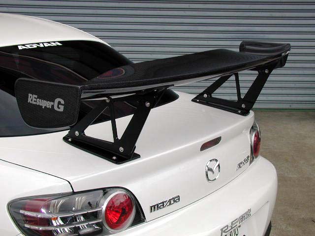 RE-AMEMIYA REAR SPOILER-GT III FRP LOW FOR MAZDA RX-8 22080330FGT03