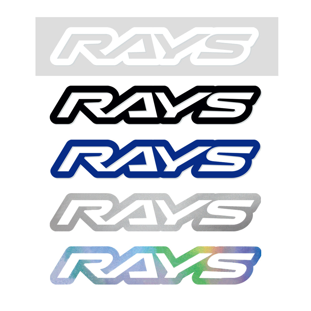 RAYS NO.18 RAYS LOGO STICKER (CUT-OUT LETTER TYPE) 250MM - SILVER 74040200020HG