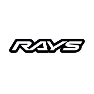 RAYS NO.18 RAYS LOGO STICKER (CUT-OUT LETTER TYPE) 200MM - MATTE BLACK 74040200019BK