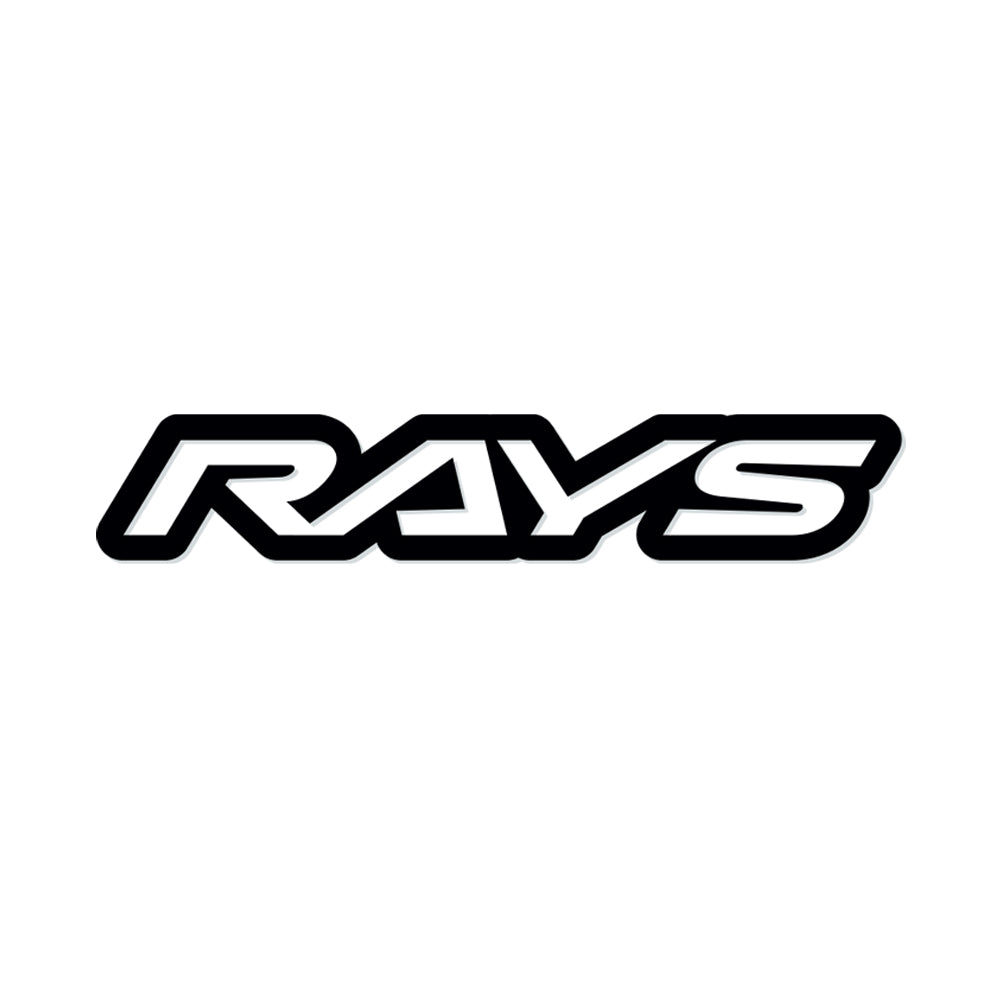 RAYS NO.18 RAYS LOGO STICKER (CUT-OUT LETTER TYPE) 200MM - MATTE BLACK 74040200018SL
