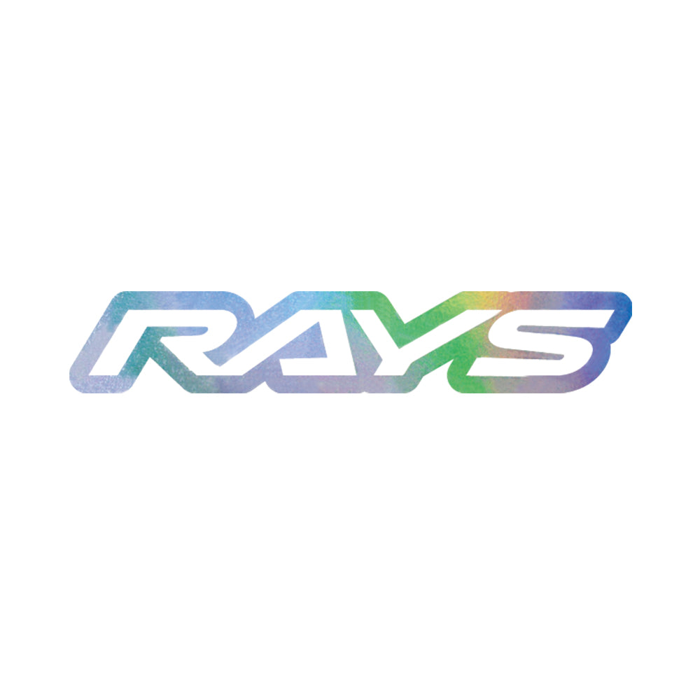 RAYS NO.18 RAYS LOGO STICKER (CUT-OUT LETTER TYPE) 200MM - HOLOGRAM 74040200019BK