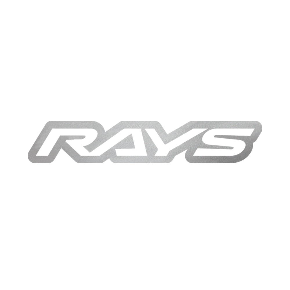 RAYS NO.18 RAYS LOGO STICKER (CUT-OUT LETTER TYPE) 250MM - SILVER 74040200018SL