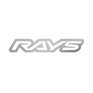 RAYS NO.18 RAYS LOGO STICKER (CUT-OUT LETTER TYPE) 250MM - SILVER 74040200018SL