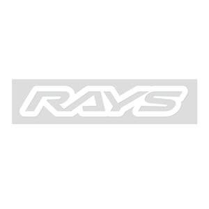 RAYS NO.17 RAYS LOGO STICKER (CUT-OUT LETTER TYPE) 250MM - WHITE 74040200002WH