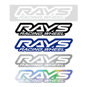RAYS NO.21 RAYS RACING WHEEL LOGO STICKER 200MM SILVER 74040200023SL