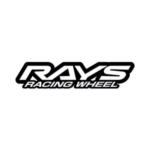 RAYS NO.21 RAYS RACING WHEEL LOGO STICKER 200MM MATTE BLACK 74040200024BK