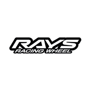 RAYS NO.22 RAYS RACING WHEEL LOGO STICKER 140MM - MATTE BLACK 74040200012BK