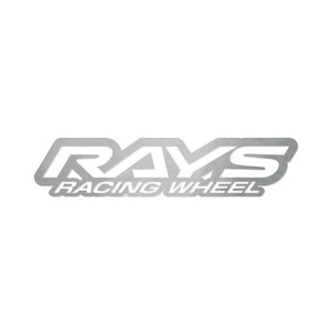 RAYS NO.21 RAYS RACING WHEEL LOGO STICKER 200MM SILVER 74040200023SL
