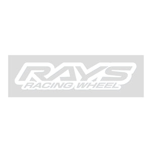 RAYS NO.22 RAYS RACING WHEEL LOGO STICKER 140MM - WHITE 74040200011WH