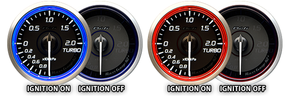 Defi Racer Gauge N2 Φ60 ブルーDF16601 ブースト計 DEFI RACER GAUGE N2 PLUS TURBO -100kPa~+200kPa 60MM BLUE