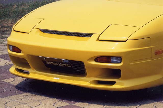 FUJIMURA AUTO FRONT BUMPER SPOILER FRP BLACK GEL FOR NISSAN 180SX (R(P)S13) FUJIMURA-AUTO-00002