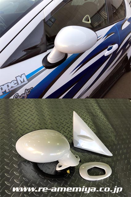 RE-AMEMIYA SUPER DOOR MIRROR CF-COVER FOR MAZDA RX-8 D0-088030-065