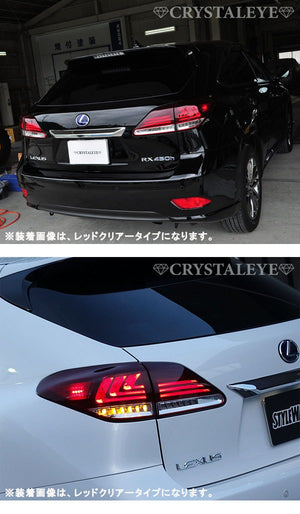 CRYSTAL EYE FIBER FULL LED TAIL LAMP V3 (FLOWING TURN SIGNAL SPECIFICATION) RED CLEAR FOR LEXSUS LEXUS RX 10 RX270 350 450H L197-RC