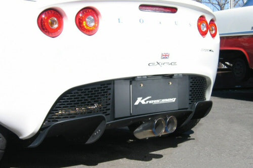KREISSIEG CAT-BACK F1 SOUND VALVETRONIC EXHAUST SYSTEM STAINLESS STEEL FLOATING CURL TAIL SANDBLASTED KSG LOGO MARK FOR LOTUS EXIGE LTEX-05-STAINLESS