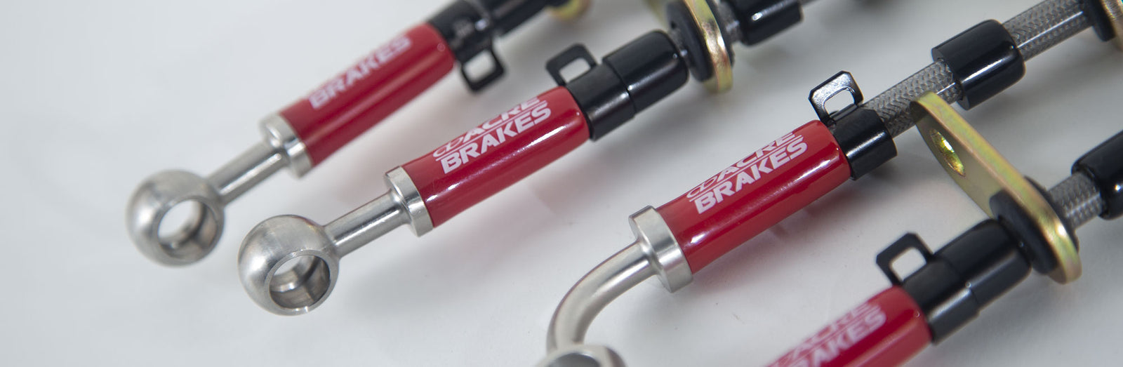 ACRE SWIVEL STAINLESS STEEL BRAKE LINE FOR SUBARU BRZ ZC6 VEHICLES EQUIPPED WITH BREMBO B1121