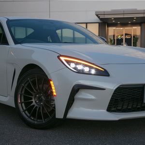 VALENTI JEWEL LED SIDE MARKER AMBER CHROME FOR TOYOTA GR86 ZN8 SUBARU BRZ ZD8 SDMGR86Z-YC