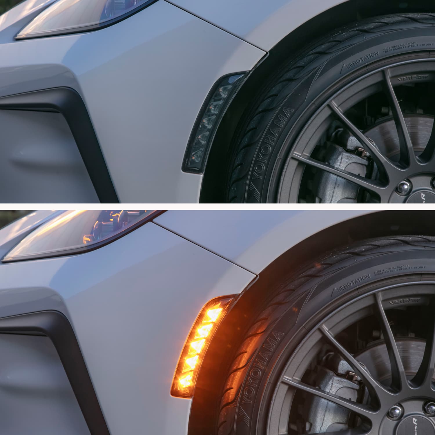 VALENTI JEWEL LED SIDE MARKER LIGHT SMOKE BLACK CHROME FOR TOYOTA GR86 ZN8 SUBARU BRZ ZD8 SDMGR86Z-SB