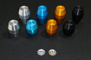 TOP SECRET ALUMINUM SHIFT KNOB BLACK SHORT 55 M10X1.25MM 6MT FOR  TOP-SECRET-00025