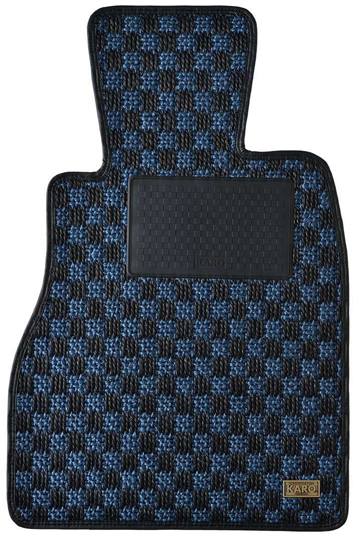 KARO GRAN SISAL NAVY BLACK LUGGAGE MATS FOR Suzuki MR Wagon MF21S GRAN-SISAL-1627-NAVY-BLACK
