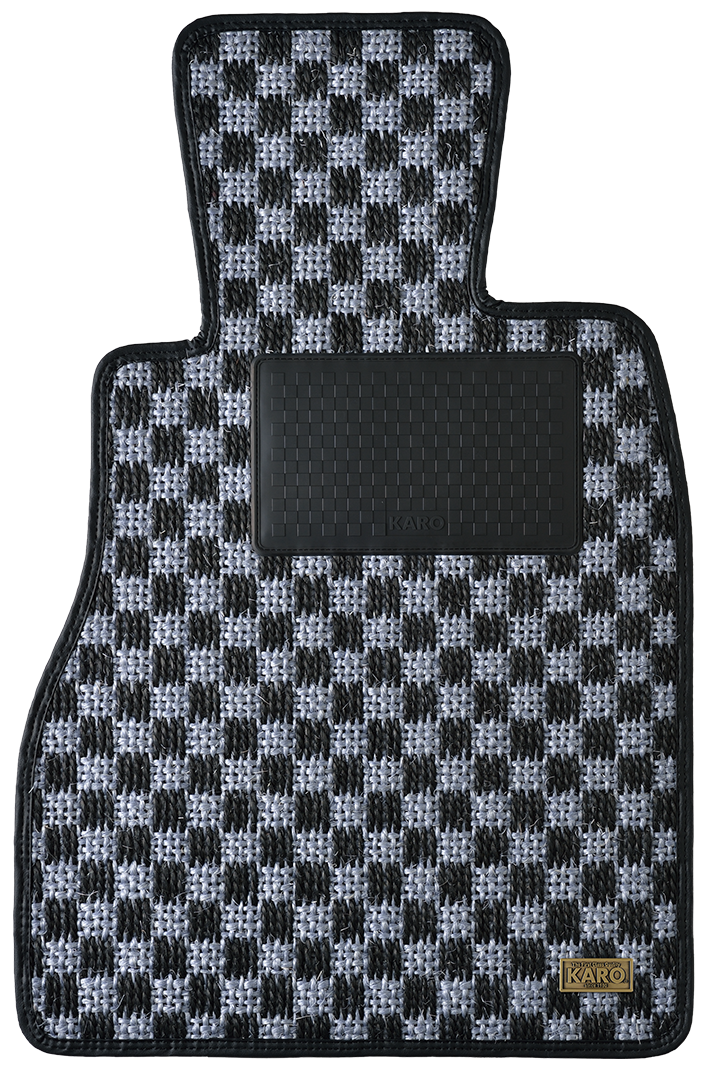 KARO GRAN SISAL SILVER BLACK FLOOR MATS FOR VOLVO S60 RB GRAN-SISAL-1610-SILVER-BLACK