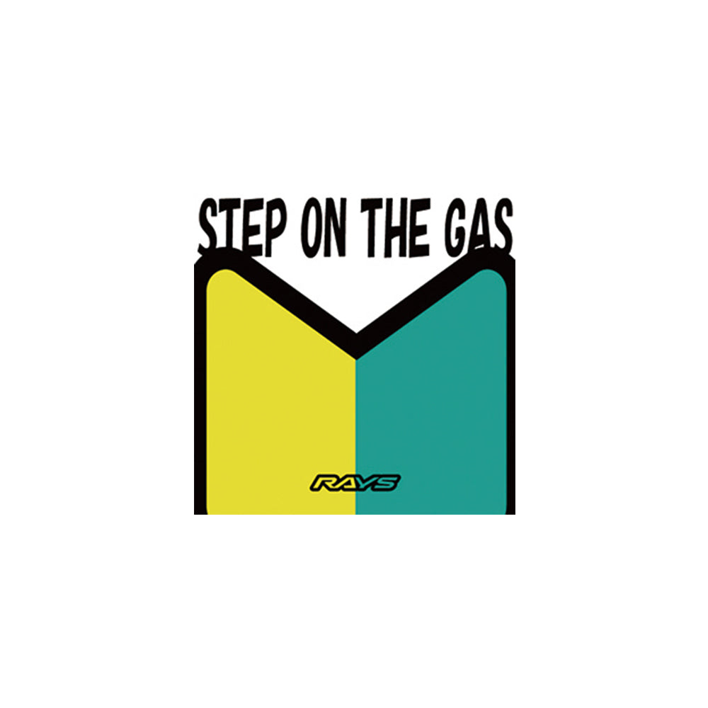 RAYS NO.35 STICKER STEP ON THE GAS 100X100MM FOR  7404022000035