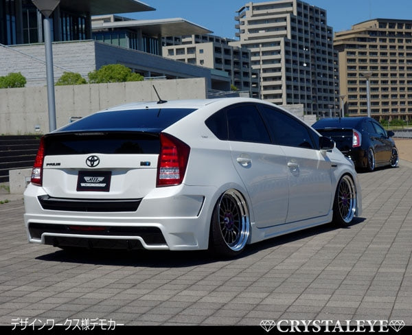 CRYSTAL EYE FIBER FULL LED TAIL V5 FLOWING TURN SIGNAL SEQUENTIAL TYPE CLEAR FOR TOYOTA PRIUS 30  S195-CL