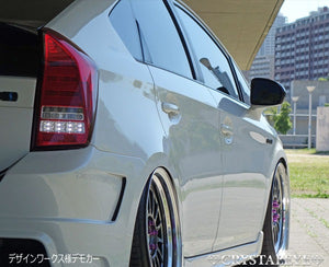 CRYSTAL EYE FIBER FULL LED TAIL V5 FLOWING TURN SIGNAL SEQUENTIAL TYPE CLEAR FOR TOYOTA PRIUS 30  S195-CL