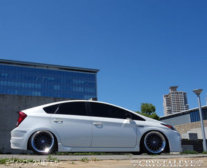 CRYSTAL EYE FIBER FULL LED TAIL V5 FLOWING TURN SIGNAL SEQUENTIAL TYPE SMOKE FOR TOYOTA PRIUS 30  S195-SM