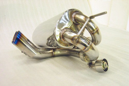 KREISSIEG CAT-BACK F1 SOUND VALVETRONIC EXHAUST SYSTEM TITANIUM FLOATING CURL TAIL SANDBLASTED KSG LOGO MARK FOR LOTUS EXIGE LTEX-03-TITANIUM