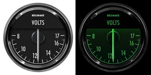 PIVOT STING 52 VOLTMETER GAUGE GREEN LIGHT STV-5