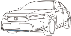 HONDA LOWER GRILL GARNISH CRYSTAL BLACK PEARL FOR HONDA CIVIC FL1 FL4  08F23-T43-080