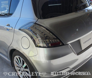 CRYSTAL EYE FIBER FULL LED TAIL LAMP V3 RED CLEAR FOR SUZUKI SWIFT ZC72S ZD72S SWIFT SPORT ZC32S J185-RC