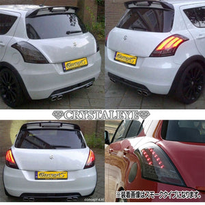 CRYSTAL EYE FIBER FULL LED TAIL LAMP V3 SMOKE FOR SUZUKI SWIFT ZC72S ZD72S SWIFT SPORT ZC32S J185-SM