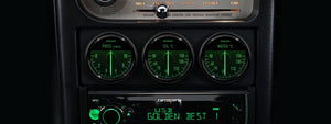 PIVOT STING 52 VOLTMETER GAUGE GREEN LIGHT STV-5
